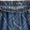 Kinderjeans met hoge taille en wijd been