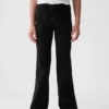 Kinderjeans met hoge taille en wijde pijpen in jaren '70-stijl