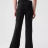 Kinderjeans met hoge taille en wijde pijpen in jaren '70-stijl