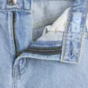 Kinderjeans met lage taille en kanten rand, baggy model