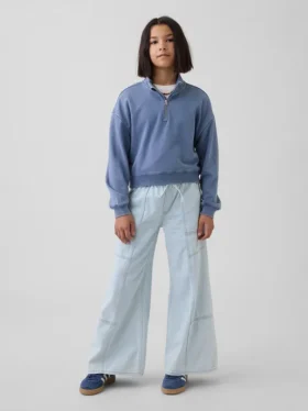 Kinderjeans met lage taille en losse pasvorm