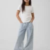 Kinderjeans met lage taille en losse pasvorm