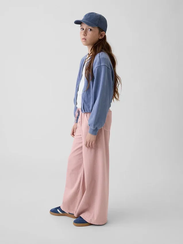 Kinderjeans met lage taille en losse pasvorm