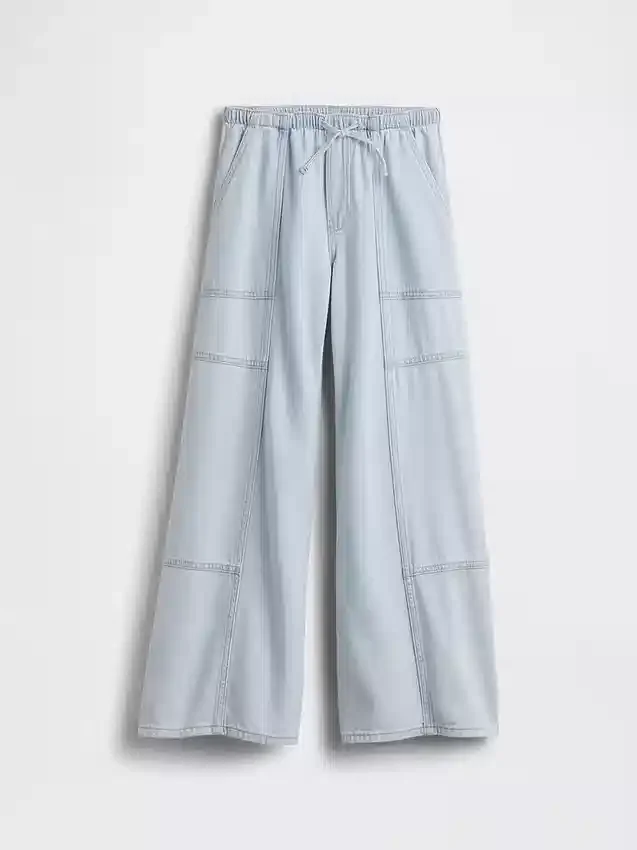Kinderjeans met lage taille en losse pasvorm