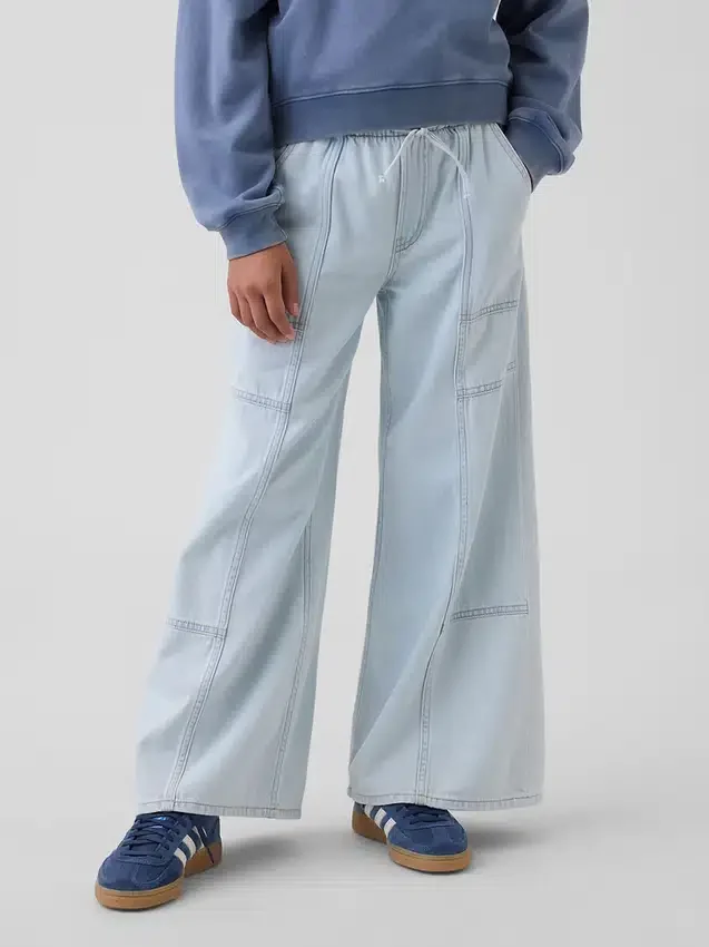 Kinderjeans met lage taille en losse pasvorm
