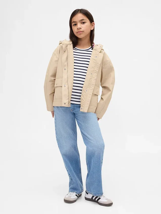 Kinderjeans met lage taille en rechte pasvorm