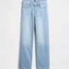 Kinderjeans met lage taille en rechte pasvorm