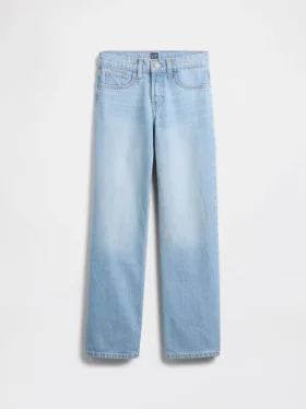 Kinderjeans met lage taille en rechte pasvorm