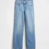 Kinderjeans met lage taille en rechte pasvorm