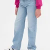Kinderjeans met lage taille en rechte pasvorm