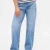 Kinderjeans met lage taille en rechte pasvorm