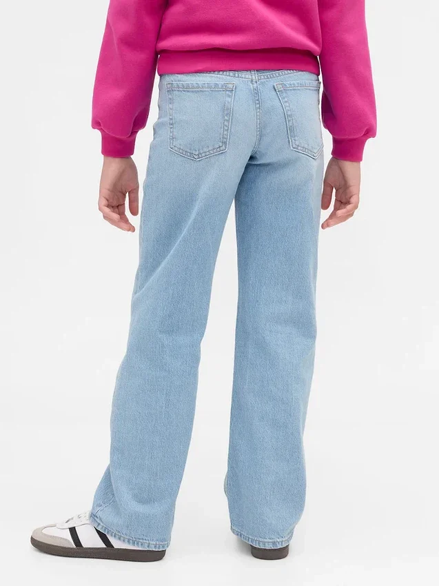 Kinderjeans met lage taille en rechte pasvorm
