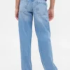 Kinderjeans met lage taille en rechte pasvorm