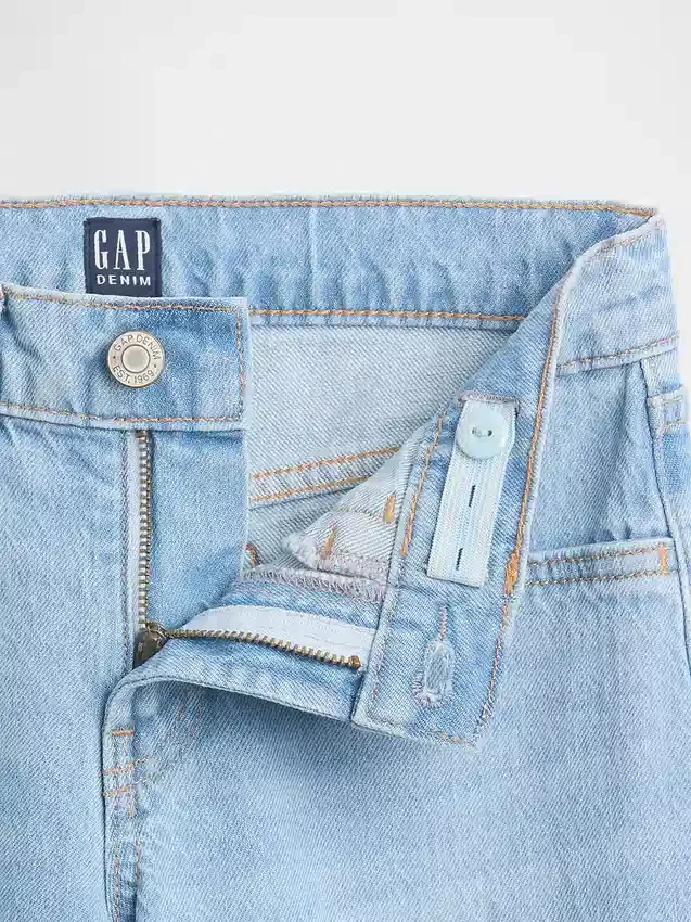 Kinderjeans met lage taille en rechte pasvorm