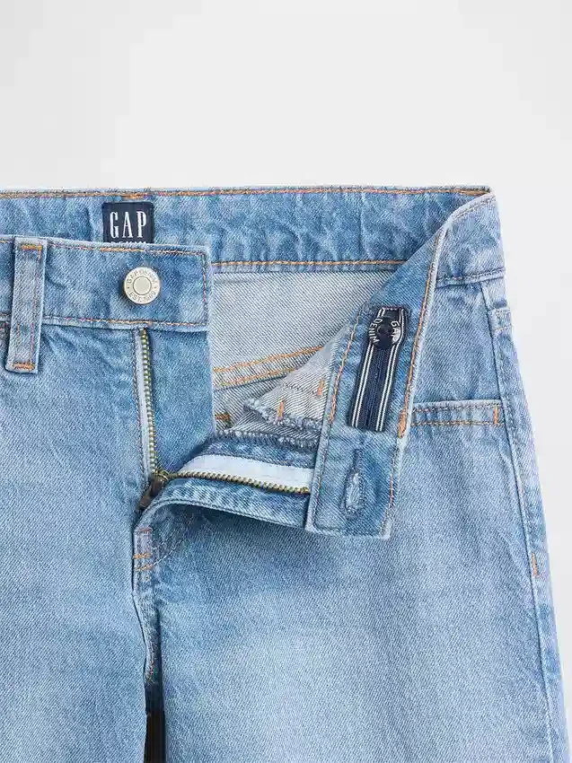 Kinderjeans met lage taille en rechte pasvorm