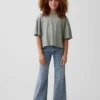 Kinderjeans met lage taille en relaxte flare