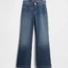 Kinderjeans met lage taille en relaxte flare