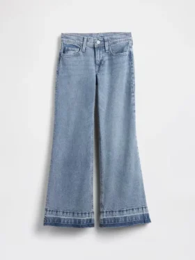 Kinderjeans met lage taille en relaxte flare