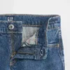 Kinderjeans met lage taille en relaxte, rechte pasvorm
