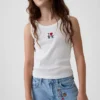 Kinderjeans met lage taille, ‘I Heart NY’-borduursel en baggy pasvorm