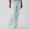 Kinderjeans met lage taille, wijd been