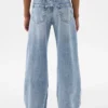 Kinderjeans met lage taille, wijd been