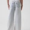 Kinderjeans met lage taille, wijd been