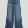 Kinderjeans met lage taille, wijd been