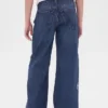 Kinderjeans met lage taille, wijd been