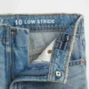 Kinderjeans met lage taille, wijd been
