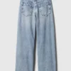 Kinderjeans met lage taille, wijd been