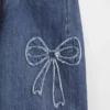 Kinderjeans met lage taille, wijd been
