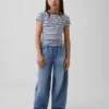 Kinderjeans met losse pasvorm en taps toelopende pijpen