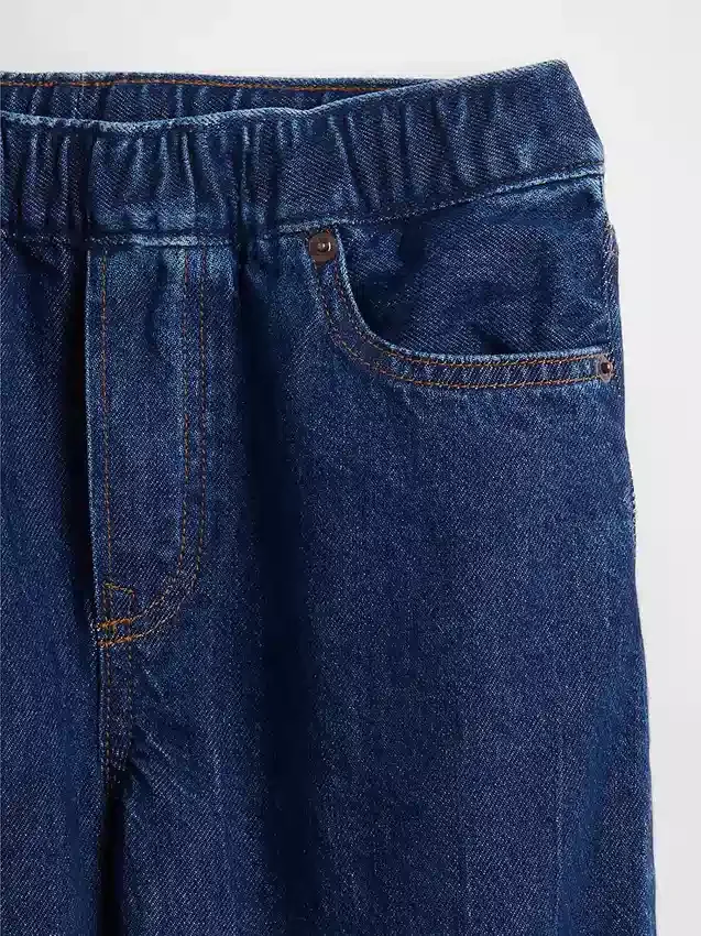 Kinderjeans met losse pasvorm en taps toelopende pijpen