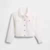 Kinderjeansjasje met oogjes