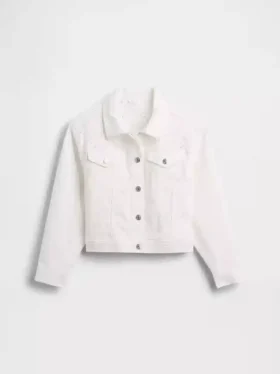 Kinderjeansjasje met oogjes
