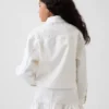 Kinderjeansjasje met oogjes