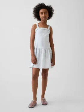 Kinderjurk met lage taille