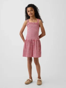 Kinderjurk met lage taille