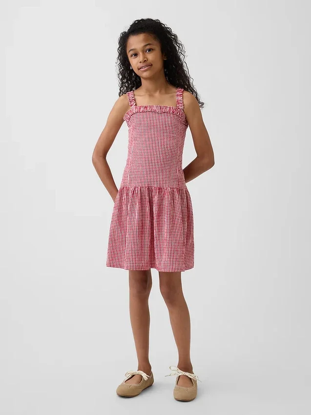 Kinderjurk met lage taille