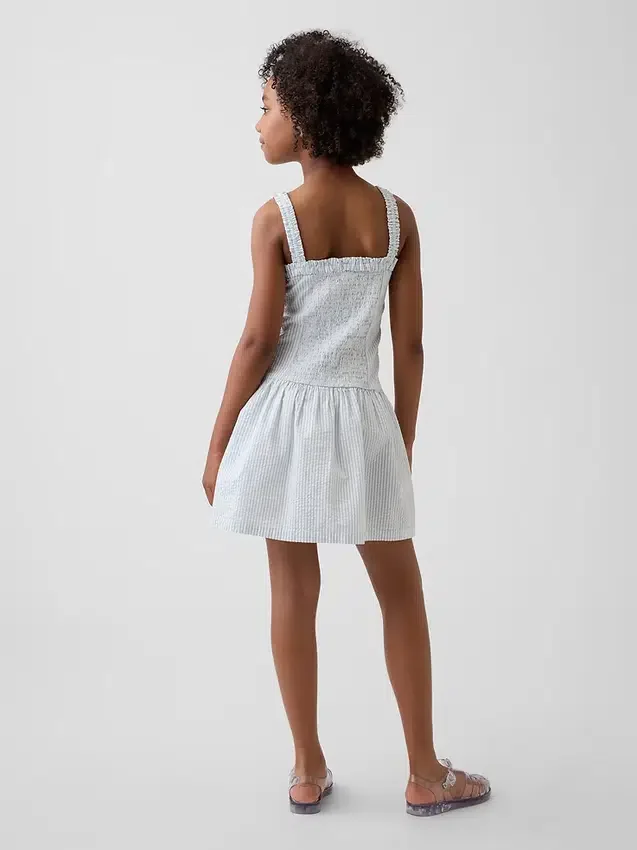 Kinderjurk met lage taille