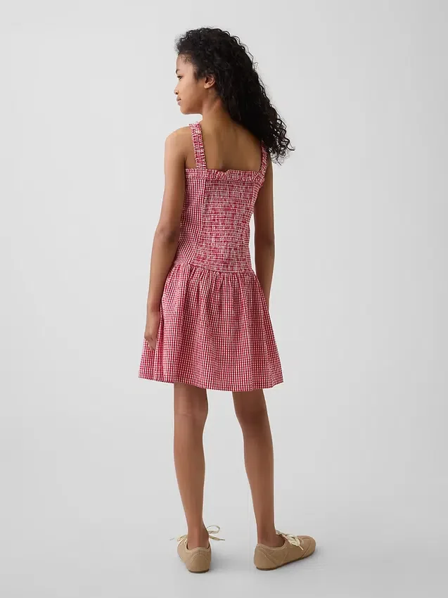 Kinderjurk met lage taille