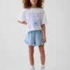 Kinderkatoenen gaaskorte broek met ruches