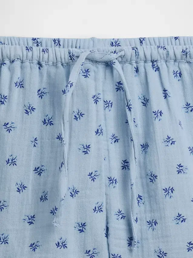 Kinderkatoenen gaaskorte broek met ruches