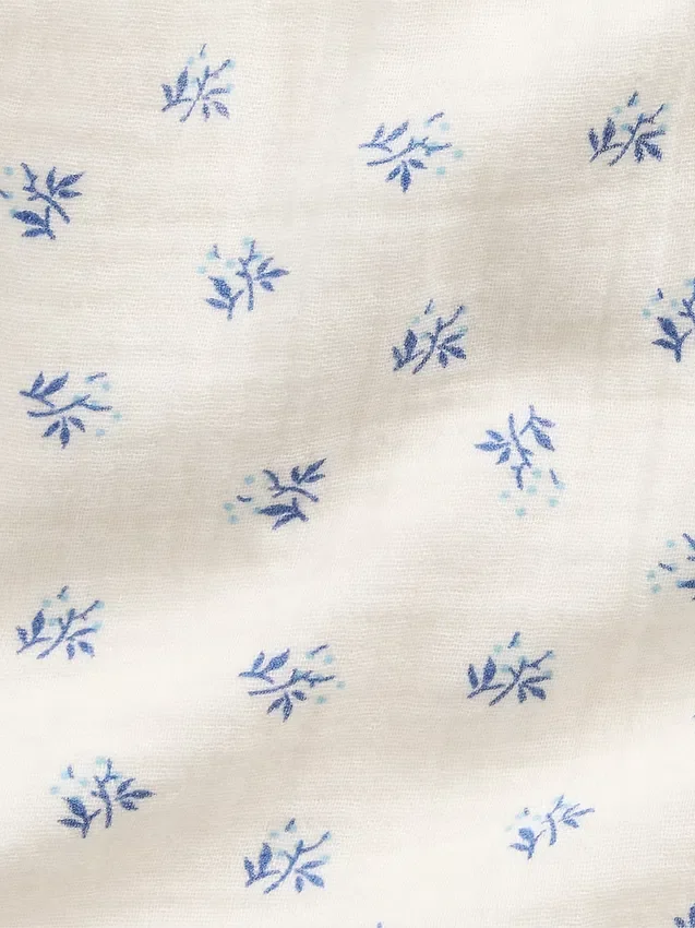 Kinderkatoenen gaaskorte broek met ruches