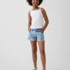 Kinderkorte broeken met lage taille en bloemenprint