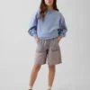 Kinderkorte broeken met lage taille en lang model