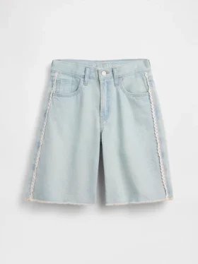 Kinderkorte broeken met lage taille en lang model