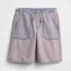 Kinderkorte broeken met lage taille en lang model
