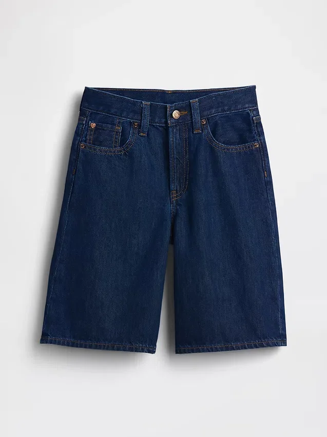 Kinderkorte broeken met lage taille en lang model